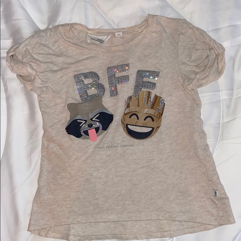 Gap x Marvel Girls S Rocket & Groot BFF t-shirt